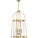 Rosedale 4 Light 23 inch Warm Brass Pendant Ceiling Light