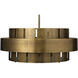 Orbit 4 Light 30 inch Antique Brass Chandelier Ceiling Light