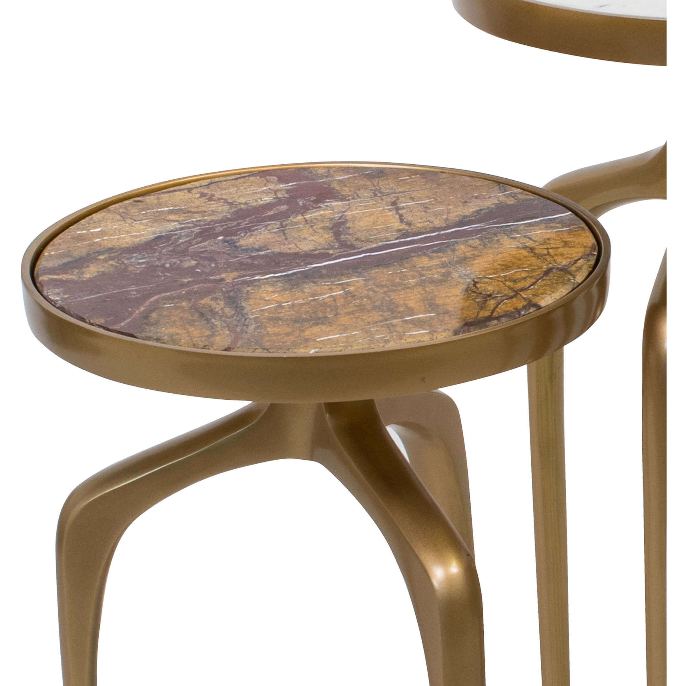 Mixer 24 X 11 inch Natural Brass Side Table