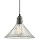 Hand Formed Glass 1 Light 10 inch Oil Rubbed Bronze Mini Pendant Ceiling Light