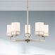 Harding 5 Light 25 inch Brushed Nickel Chandelier Ceiling Light