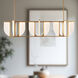 Anders 58.75 inch Vintage Brass Linear Pendant Ceiling Light