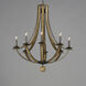 Basque 8 Light 32 inch Driftwood and Anthracite Chandelier Ceiling Light