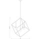 Vertical 4 Light 34 inch Bronze and Olde Brass Chandelier Ceiling Light