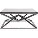 Pinnacle 39.5 X 18.5 inch Nickel Coffee Table