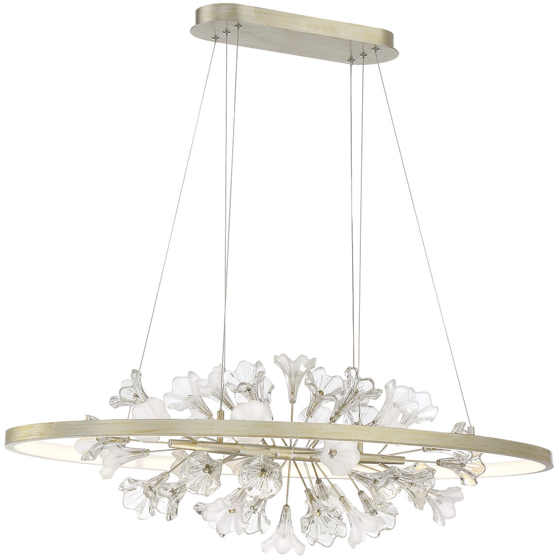 Clayton LED 19.75 inch Silver Chandelier Ceiling Light