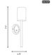 Drew & Jonathan Egmont 1 Light 4.75 inch Midnight Black Tall Sconce Wall Light