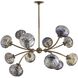 Merrick 12 Light 39 inch Vintage Brass Chandelier Ceiling Light