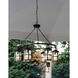 Open Air Lakehouse 6 Light 42 inch Aged Zinc with Driftwood Gray Outdoor Hanging in Non-LED, Estate Series