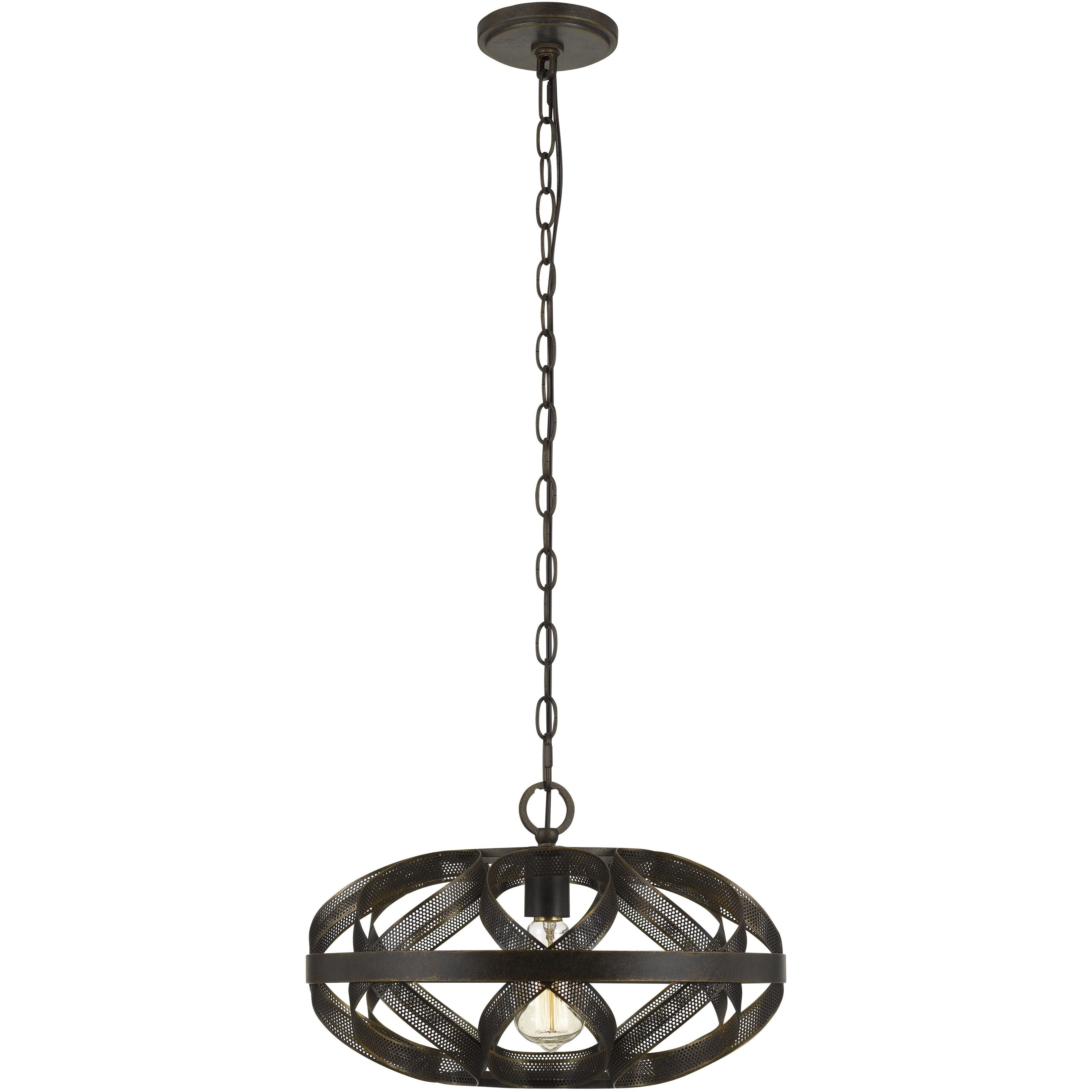 Alma 1 Light 16 inch Dark Bronze Chandelier Ceiling Light 