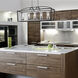 Mercer Island Light Ceiling Light in Seeded Glass, Matte Black/Matte Black