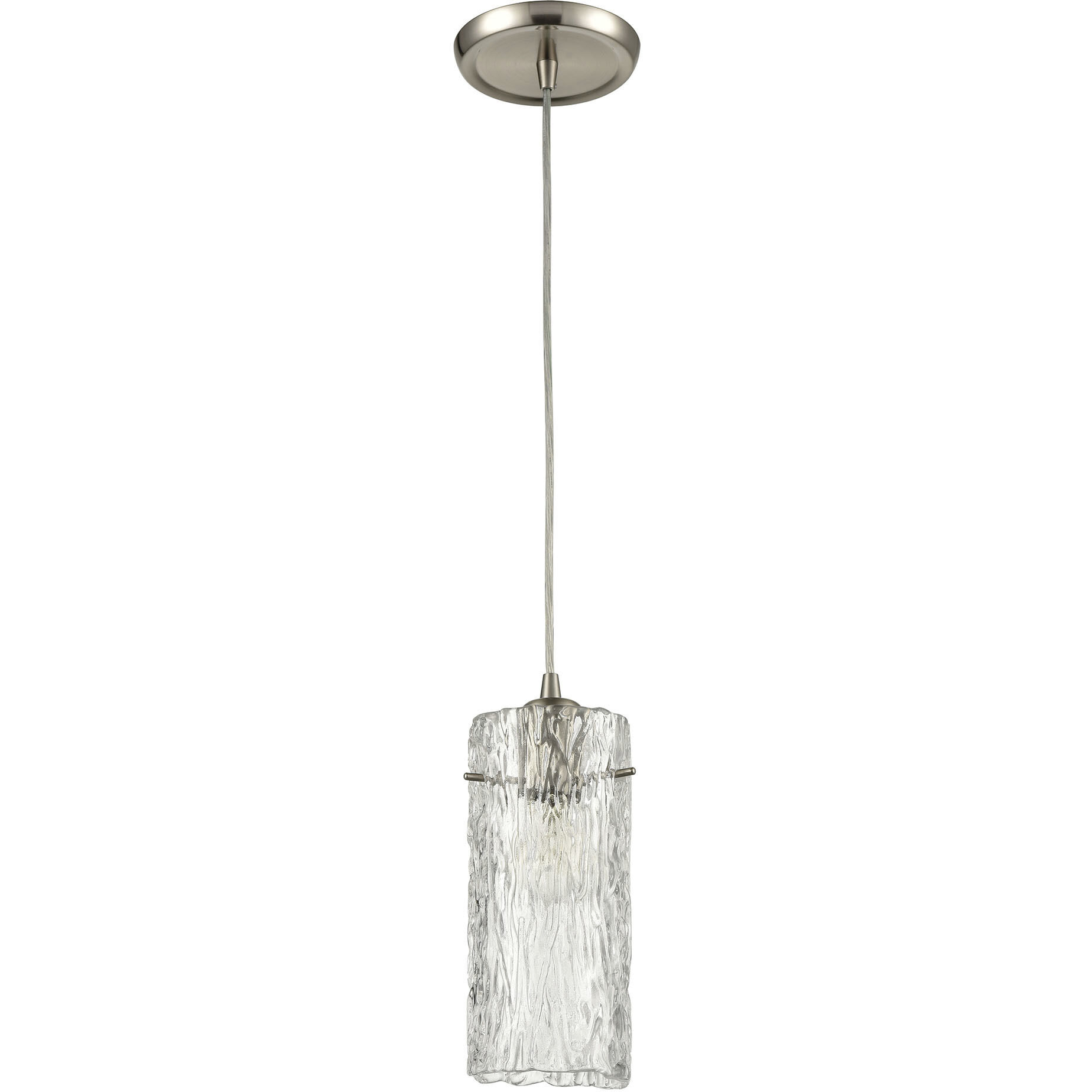 Roubaix 1 Light 5 inch Satin Nickel Mini Pendant Ceiling Light