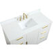 Blake 48 X 22 X 34 inch White Vanity Sink Set