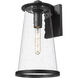 Bar Harbor 1 Light 18 inch Sand Black Outdoor Wall Light