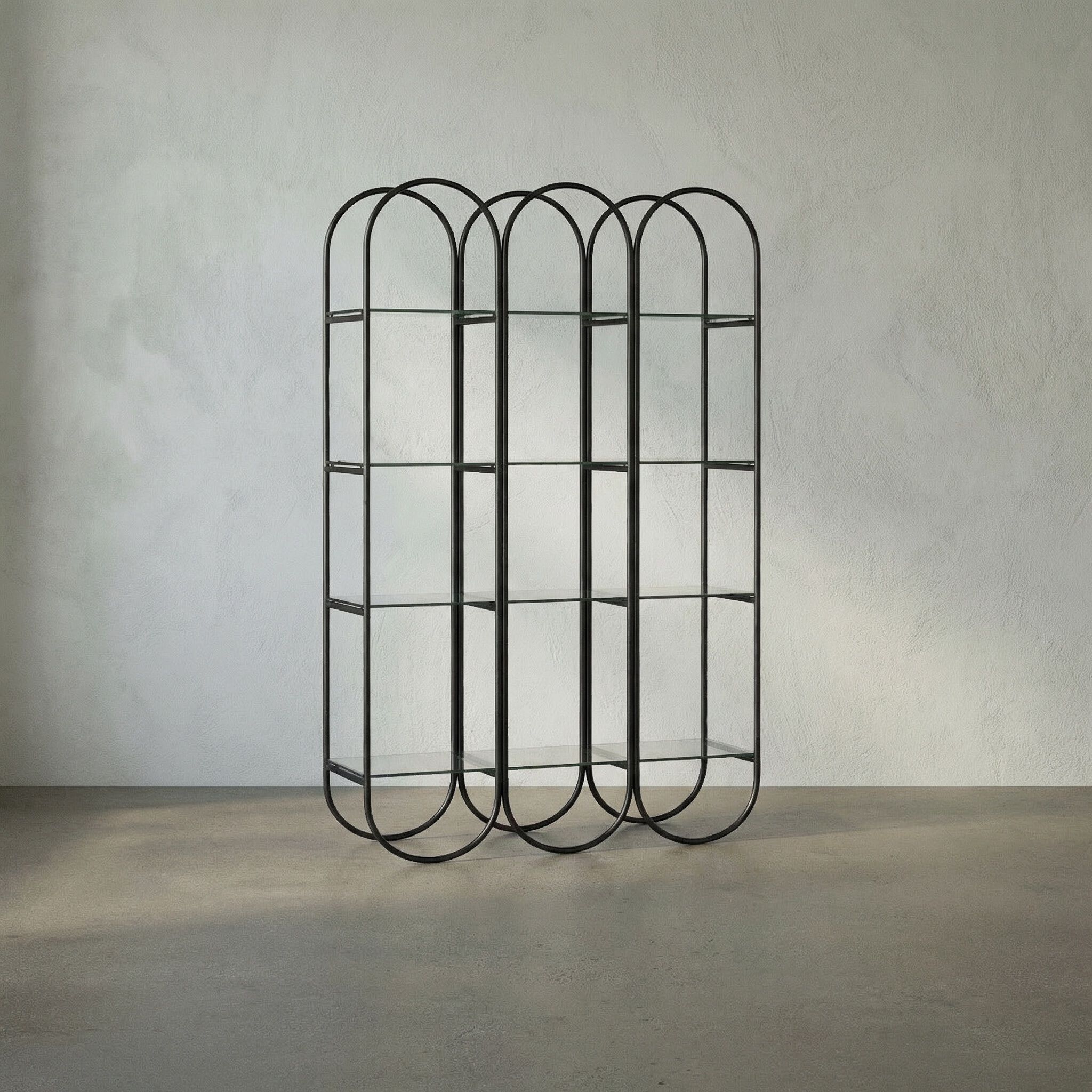 Ulla Matte Black Bookcase