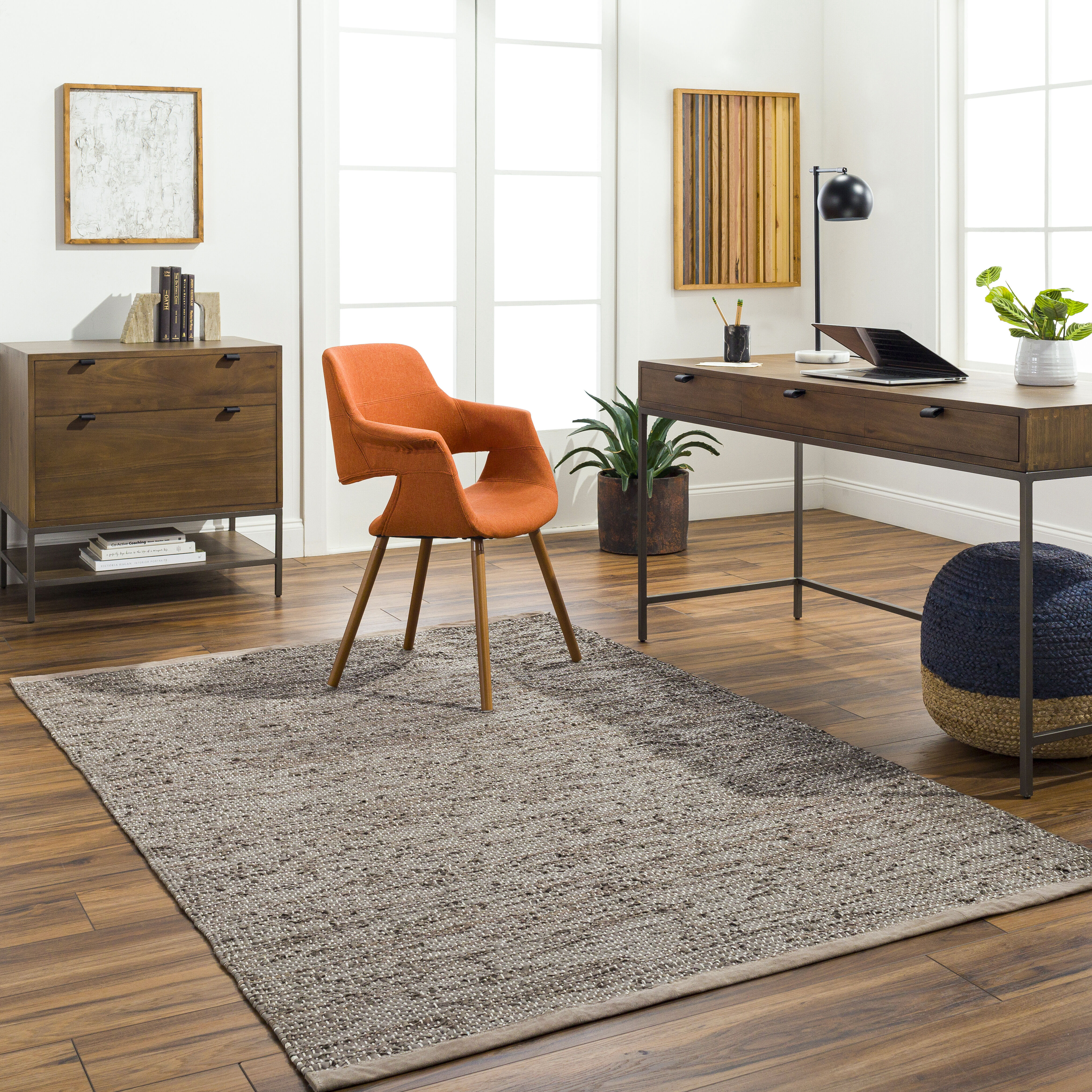 Porter 108 X 72 inch Charcoal Rug, Rectangle