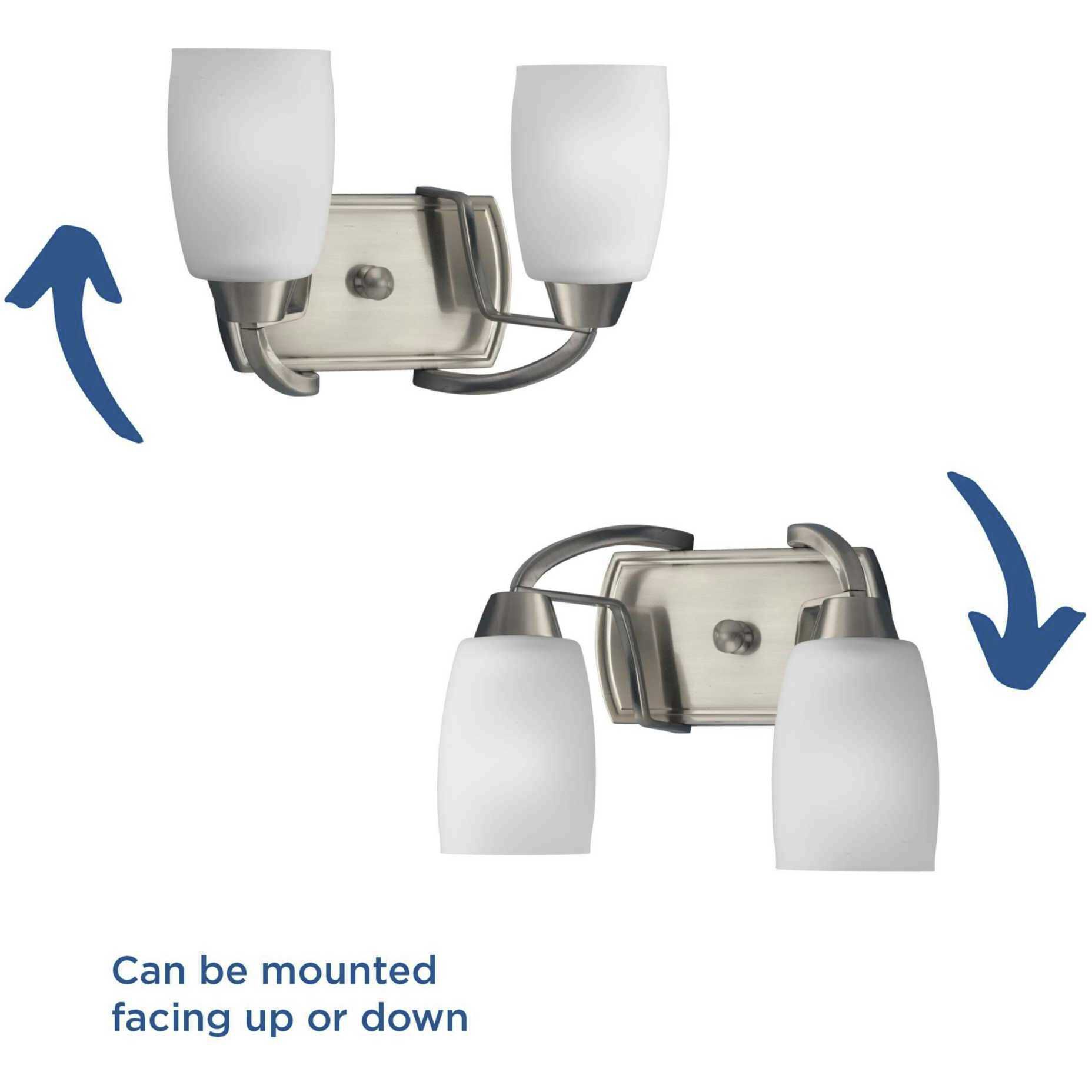 Wisten 2 Light 13 inch Brushed Nickel Bath Vanity Wall Light