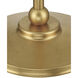 Forget-Me-Not 66 inch 100 watt Clear and Chinois Gold Leaf Floor Lamp Portable Light