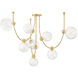 Astraia 9 Light 66.75 inch Vintage Brass Chandelier Ceiling Light