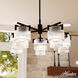 Ontario 5 Light 27.3 inch Matte Black Chandelier Ceiling Light, Medium