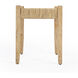 Garner Woven Jute Accent Stool in Natural
