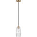Casper 1 Light 5.25 inch Aged Brass Pendant Ceiling Light