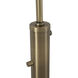 Rancho Mirage 87 inch 9 watt Weathered Brass and Black Arc Floor Lamp Portable Light