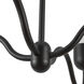 Alora Mood Effie 4 Light 39 inch Matte Black/Opal Glass Chandelier Ceiling Light