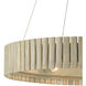 Tetterby 6 Light 31 inch Light Taupe Chandelier Ceiling Light