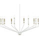 Armand 10 Light White Chandelier Ceiling Light