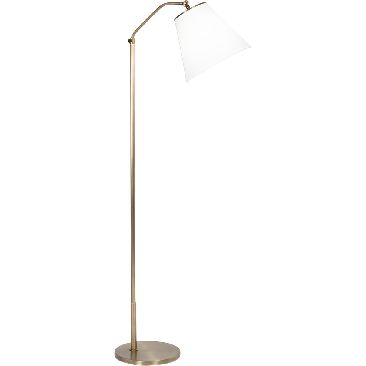 Fin 68.75 inch 100.00 watt Antique Brass Floor Lamp Portable Light