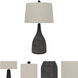 Kaneohe 29 inch 150.00 watt Charcoal Table Lamp Portable Light