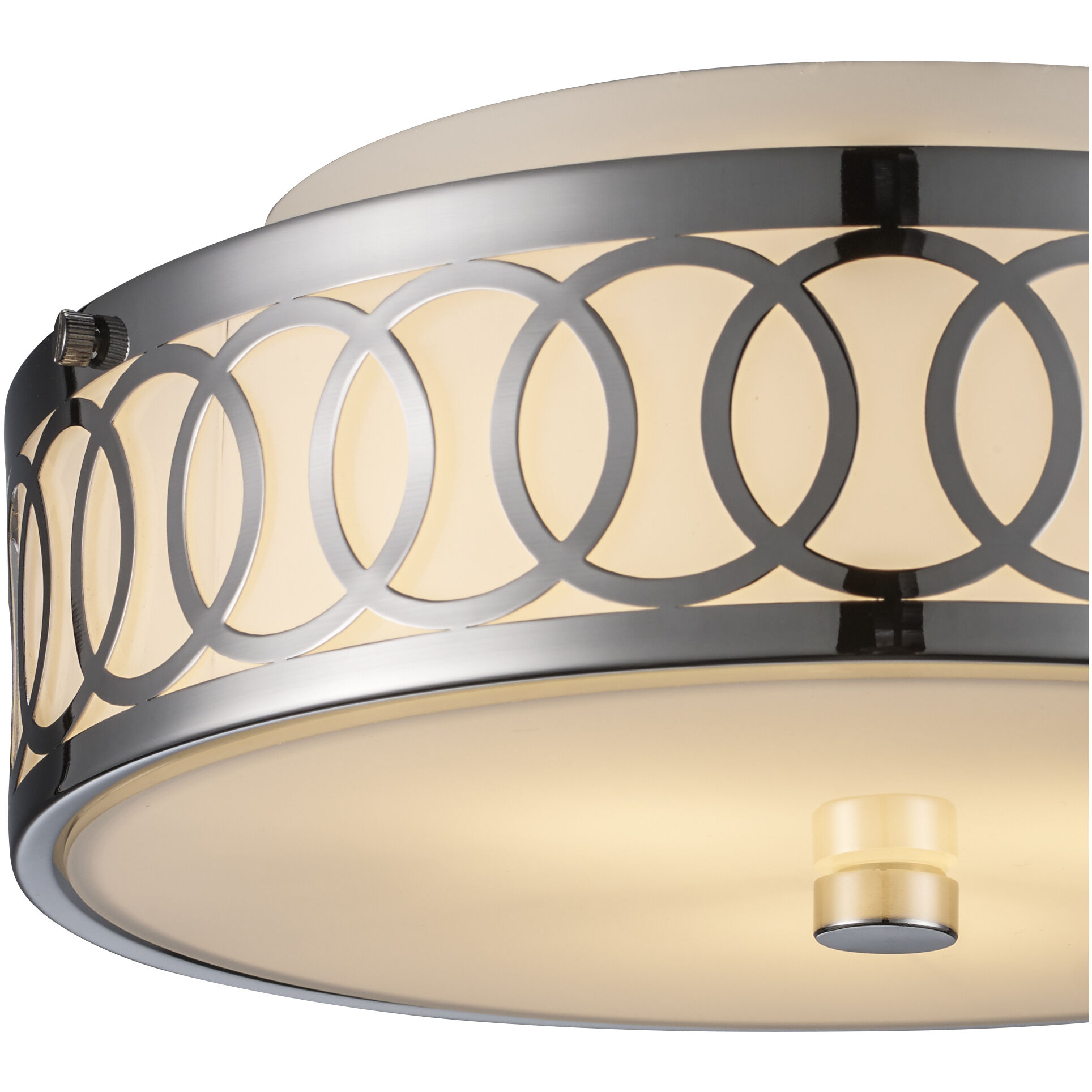 Balboa 3 Light 12 inch Polished Chrome Flushmount Ceiling Light