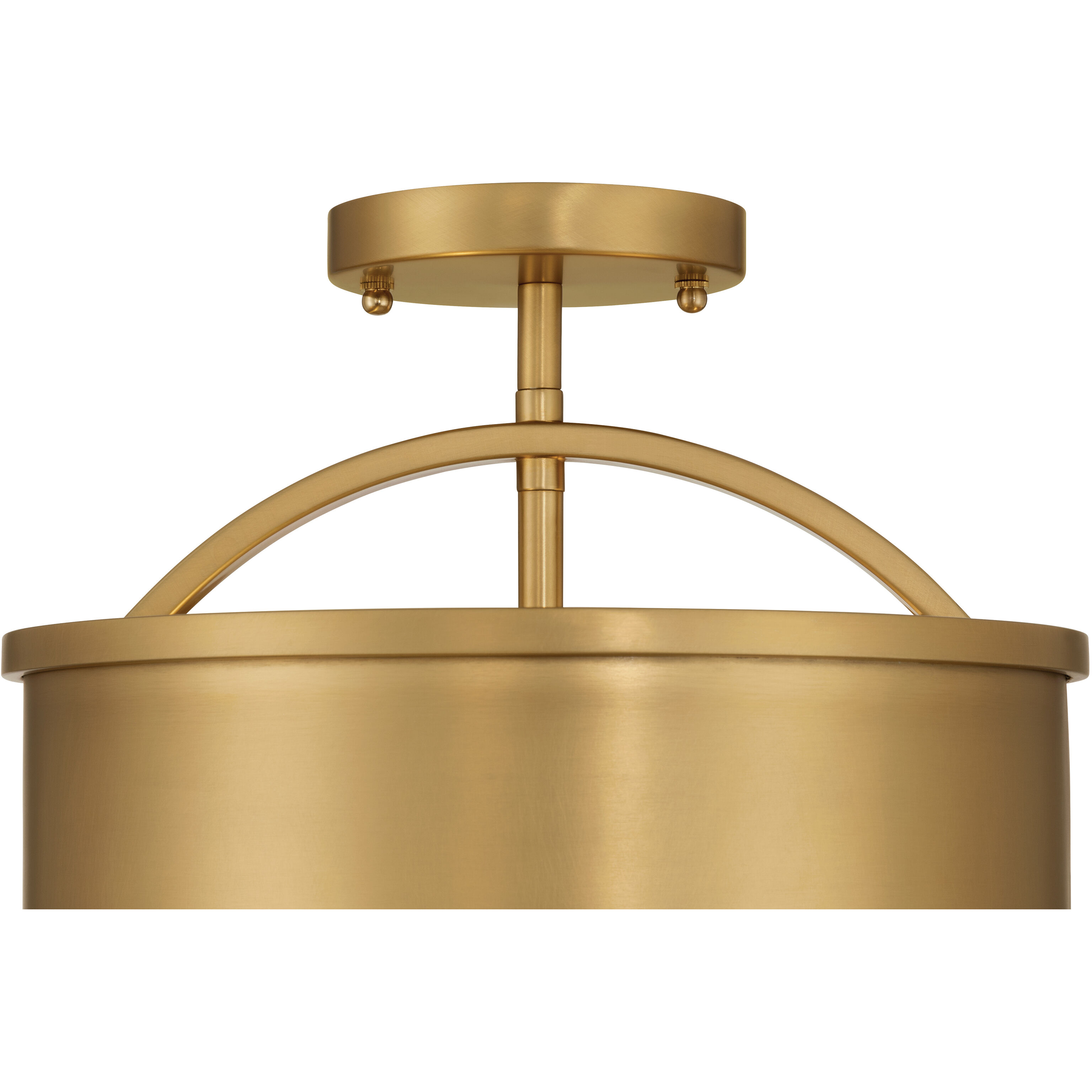 Wynn 2 Light 12 inch Legacy Brass Semi-Flush Mount Ceiling Light