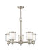 Middlebush 5 Light 25 inch Brushed Nickel Chandelier Ceiling Light