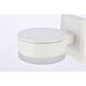 Raine 4.5 inch White Outdoor Wall Light