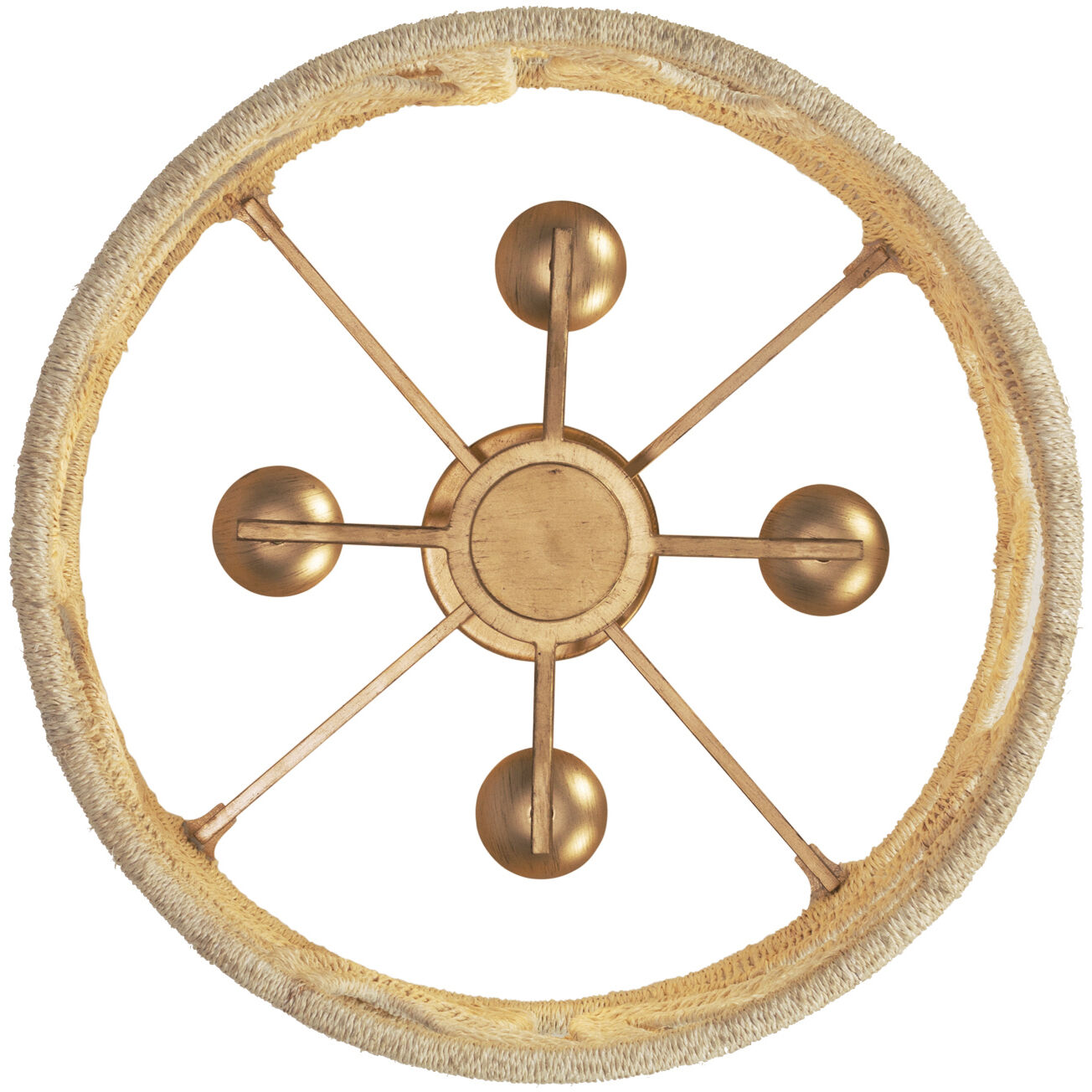 Soga 4 Light 20 inch Modern Gold and White Semi Flush Mount Ceiling Light