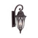 Milano 3 Light 27 inch Architectural Bronze Exterior Wall Mount
