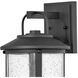 Estate Series Lakehouse LED 17 inch Black Outdoor Wall Mount Lantern, Medium