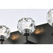 Graham 4 Light 25 inch Black Wall Sconce Wall Light