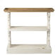 Anita 35.4 X 32.1 X 14.2 inch Distressed White and Natural Shelf