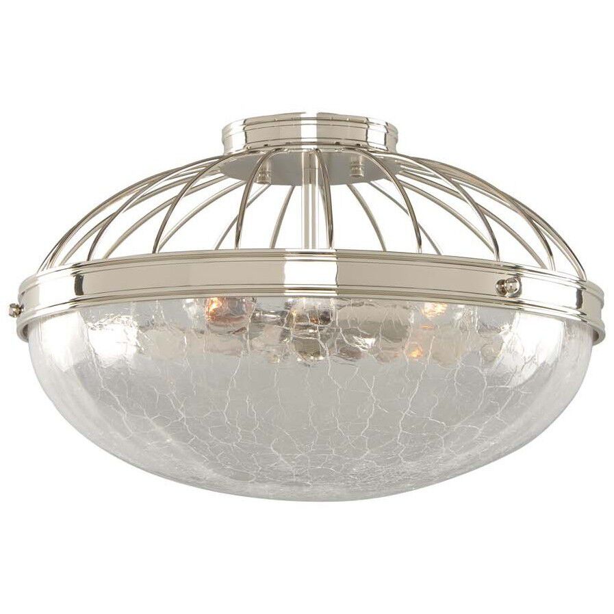 Montauk 3 Light 16 inch Polished Nickel Flush Mount Ceiling Light