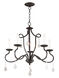 Callisto 5 Light 24 inch English Bronze Chandelier Ceiling Light