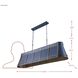 Brasserie 6 Light 62 inch French Blue and Heritage Bronze Linear Pendant Ceiling Light