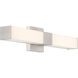 Vantage LED Brushed Nickel Wall Sconce Wall Light, Square