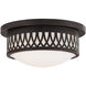 Westfield 2 Light 11 inch Olde Bronze Flush Mount Ceiling Light