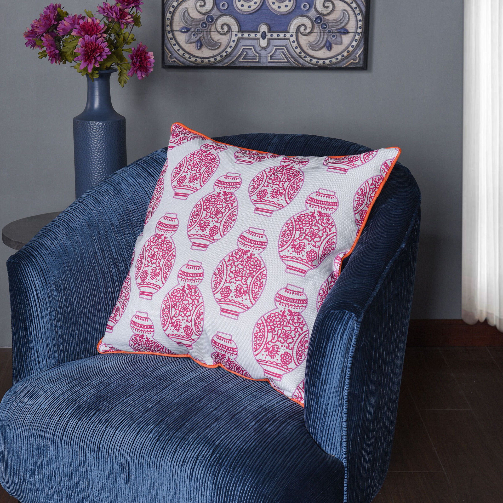 Dann Foley 24 inch White Throw Pillow