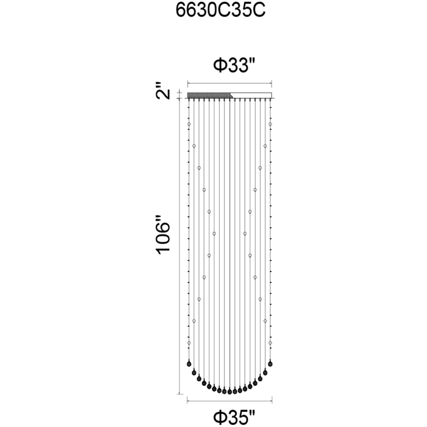 Hallway 18 Light 35 inch Chrome Flush Mount Ceiling Light