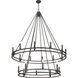 Dennison 20 Light 47.5 inch Matte Black Chandelier Ceiling Light