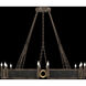 Mirage 12 Light 49.75 inch Bronze Chandelier Ceiling Light